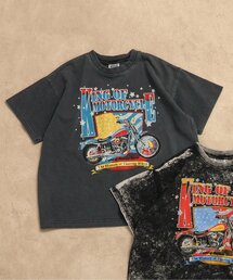 BREEZE | ヴィンテージオートバイクプリントTシャツ_一部WEB限定サイズ(Tシャツ/カットソー)