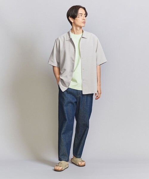 BEAUTY&YOUTHシルキータッチ キャンプカラー フォルム シャツ BEAUTY&YOUTH UNITED ARROWS｜シルキータッチ キャンプカラー