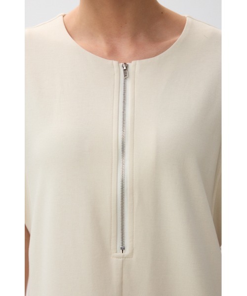 crie conforto(クリーコンフォルト)の「リブスリーブフロントジップワンピース(ワンピース・レディース・ミント/ライトベージュ/ブラック・FREE)」の20枚目の写真