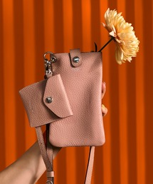 ALLAND（オルランド）の「3-4D26 スマホ ショルダーポーチ  ミニパース付（ショルダーバッグ）」