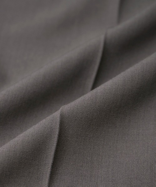 VIS（ビス）の「【洗える】アシンメトリーハイウエストツイルワイド/スラックスパンツ（スラックス・レディース・チャコールグレー/ブラック/サックスブルー・S/M）」の14枚目の写真