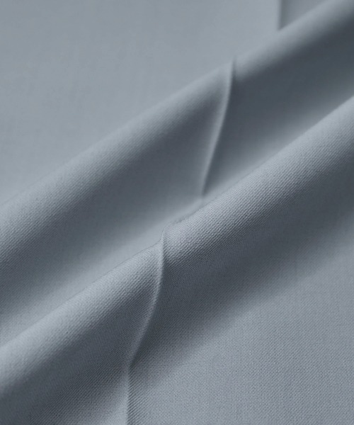 VIS（ビス）の「【洗える】アシンメトリーハイウエストツイルワイド/スラックスパンツ（スラックス・レディース・チャコールグレー/ブラック/サックスブルー・S/M）」の13枚目の写真