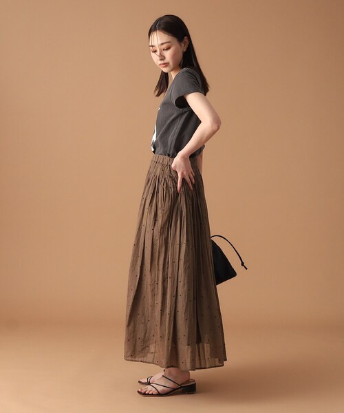 MIXTA(ミクスタ)の「◆MIXTA(ミクスタ)UネックプリントTシャツ(Tシャツ/カットソー・レディース・ブルー/ナチュラル/ブラック・00)」の8枚目の写真