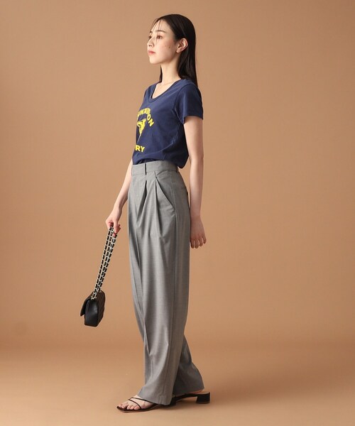 MIXTA(ミクスタ)の「◆MIXTA(ミクスタ)UネックプリントTシャツ(Tシャツ/カットソー・レディース・ブルー/ナチュラル/ブラック・00)」の22枚目の写真