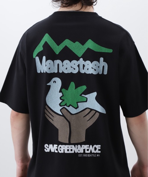 MANASTASH(マナスタッシュ)の「MANASTASH/マナスタッシュ/CiTee PIGION/シティーピジョン(Tシャツ/カットソー・メンズ・ホワイト/ブラック/イエロー・XL/L/M/S)」の9枚目の写真
