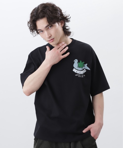 MANASTASH(マナスタッシュ)の「MANASTASH/マナスタッシュ/CiTee PIGION/シティーピジョン(Tシャツ/カットソー・メンズ・ホワイト/ブラック/イエロー・XL/L/M/S)」の4枚目の写真