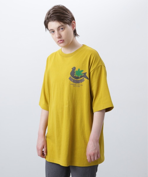 MANASTASH(マナスタッシュ)の「MANASTASH/マナスタッシュ/CiTee PIGION/シティーピジョン(Tシャツ/カットソー・メンズ・ホワイト/ブラック/イエロー・XL/L/M/S)」の16枚目の写真