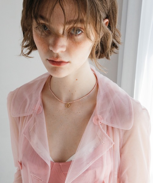 ANU（アヌ）の「anu's mood beads choker - アヌズムードビーズチョーカー（ネックレス・レディース・ダークラベンダー/ベビーピンク/グリーン/レッド・FREE）」の21枚目の写真