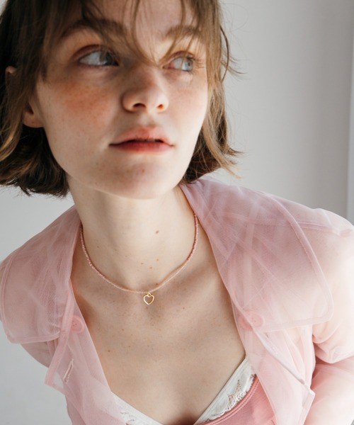 ANU（アヌ）の「anu's mood beads choker - アヌズムードビーズチョーカー（ネックレス・レディース・ダークラベンダー/ベビーピンク/グリーン/レッド・FREE）」の22枚目の写真