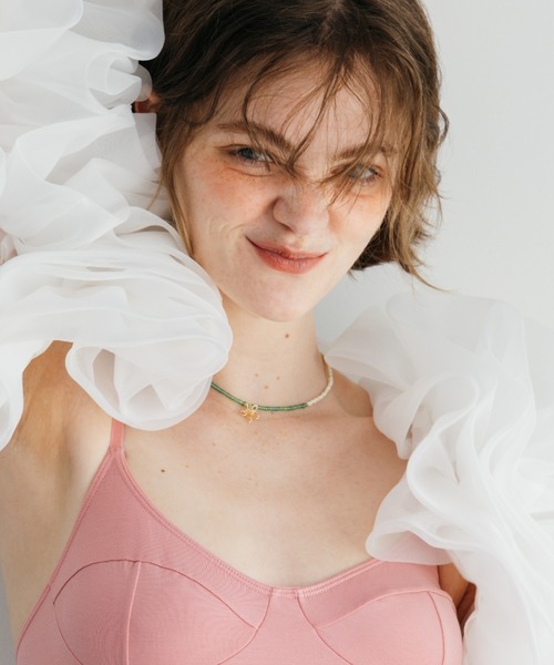 ANU（アヌ）の「anu's mood beads choker - アヌズムードビーズチョーカー（ネックレス・レディース・ダークラベンダー/ベビーピンク/グリーン/レッド・FREE）」の16枚目の写真