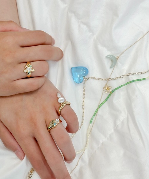 ANU（アヌ）の「anu's mood beads choker - アヌズムードビーズチョーカー（ネックレス・レディース・ダークラベンダー/ベビーピンク/グリーン/レッド・FREE）」の5枚目の写真