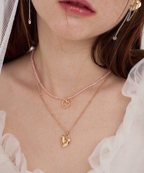 ANU（アヌ）の「anu's mood beads choker - アヌズムードビーズチョーカー（ネックレス・レディース・ダークラベンダー/ベビーピンク/グリーン/レッド・FREE）」の10枚目の写真