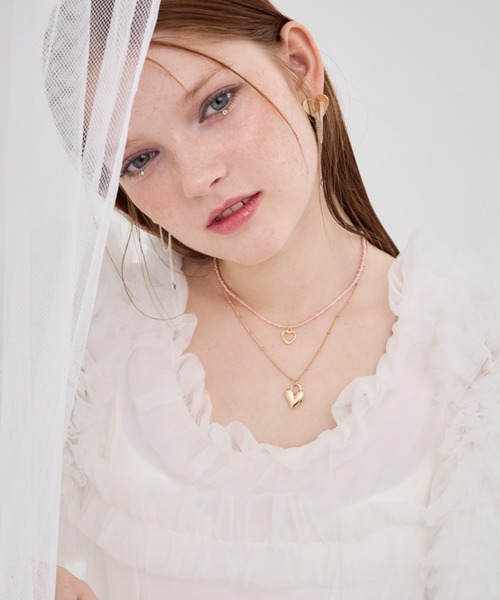 ANU（アヌ）の「anu's mood beads choker - アヌズムードビーズチョーカー（ネックレス・レディース・ダークラベンダー/ベビーピンク/グリーン/レッド・FREE）」の15枚目の写真