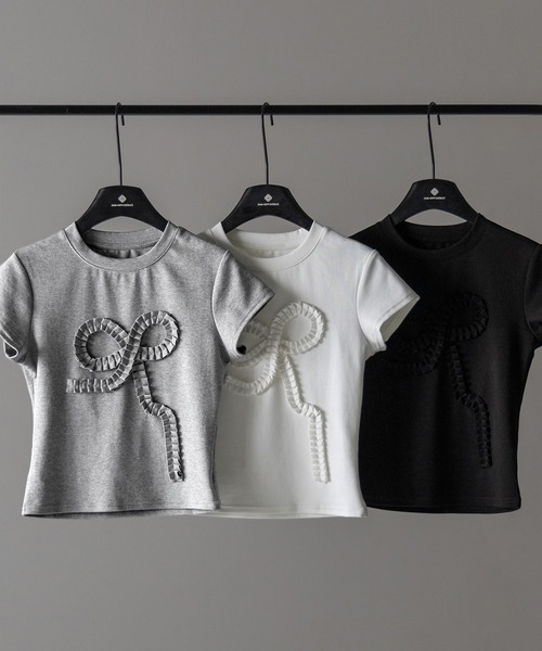 JILTU petit frill tee Tシャツ リボン フリル最 安値 で