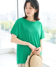 UVカット/接触冷感/洗える/　半袖ニットプルオーバー