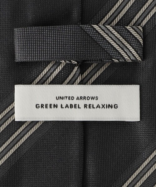 green label relaxing（グリーンレーベルリラクシング）の「GLR シルク③ 8.0cm ストライプ3 ネクタイ（ネクタイ・メンズ・ダークグリーン/ダークグレー/ワインレッド・FREE）」の8枚目の写真