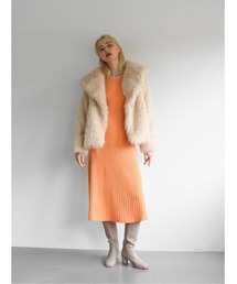 Katrin TOKYO | square-neck rib knit one-piece(ワンピース)