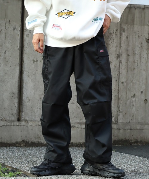 Dickies(ディッキーズ)の「【GENUINE DICKIES/ジェニュインディッキーズ】ワイドカーゴパンツ(カーゴパンツ・メンズ・ブラック/ベージュ/カーキ・M/L/LL)」の4枚目の写真