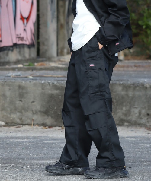 Dickies(ディッキーズ)の「【GENUINE DICKIES/ジェニュインディッキーズ】ワイドカーゴパンツ(カーゴパンツ・メンズ・ブラック/ベージュ/カーキ・M/L/LL)」の15枚目の写真