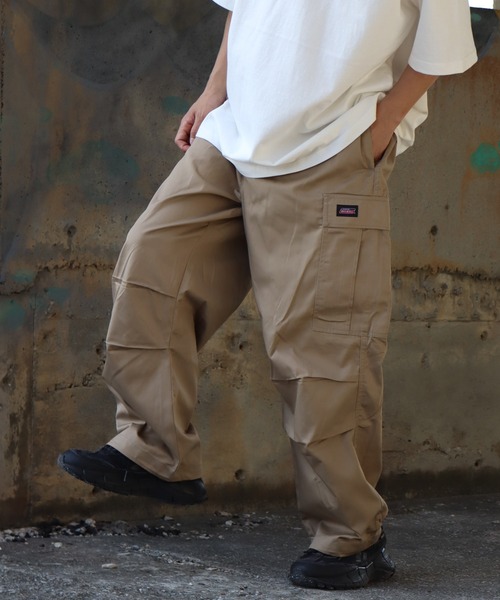Dickies(ディッキーズ)の「【GENUINE DICKIES/ジェニュインディッキーズ】ワイドカーゴパンツ(カーゴパンツ・メンズ・ブラック/ベージュ/カーキ・M/L/LL)」の11枚目の写真
