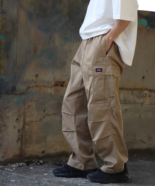 Dickies(ディッキーズ)の「【GENUINE DICKIES/ジェニュインディッキーズ】ワイドカーゴパンツ(カーゴパンツ・メンズ・ブラック/ベージュ/カーキ・M/L/LL)」の10枚目の写真