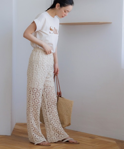 ガ♥出品 セール】【WEB限定セール】カギ編みイージーパンツ（その他パンツ