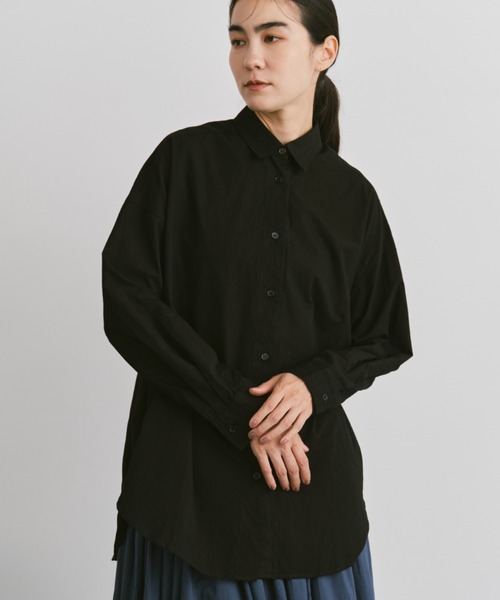 Libra Cue(リブラ キュー)の「コットンオーバーサイズシャツ(シャツ/ブラウス・レディース・ピンク/ホワイト/ブラック・FREE)」の13枚目の写真