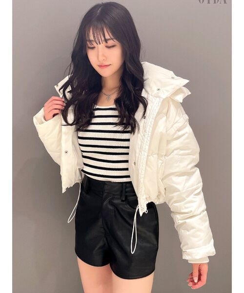 GYDA(ジェイダ)の「クルーネックリブニットトップス(ニット/セーター・レディース・ブラック/その他1/オフホワイト・FREE)」の21枚目の写真
