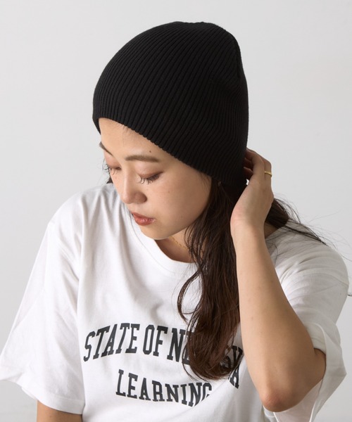 CIAOPANIC TYPY(チャオパニックティピー)の「【プチプラ】リブニットビーニー(ニットキャップ/ビーニー・レディース・ミント/ブラウン/アイボリー/ブラック/グレー/ブルー・ONE SIZE)」の14枚目の写真