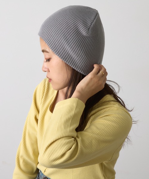CIAOPANIC TYPY(チャオパニックティピー)の「【プチプラ】リブニットビーニー(ニットキャップ/ビーニー・レディース・ミント/ブラウン/アイボリー/ブラック/グレー/ブルー・ONE SIZE)」の12枚目の写真