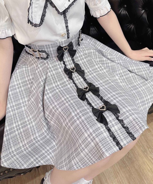 【セール】前立てリボンデザインスカート（スカート）｜ROJITA（ロジータ）