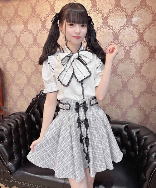 【セール】前立てリボンデザインスカート（スカート）｜ROJITA（ロジータ）