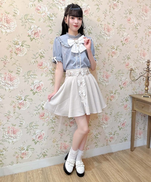 【セール】前立てリボンデザインスカート（スカート）｜ROJITA（ロジータ）