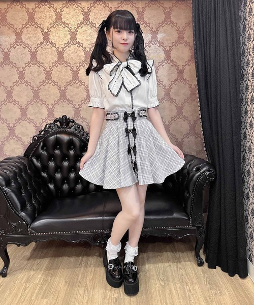 【セール】前立てリボンデザインスカート（スカート）｜ROJITA（ロジータ）