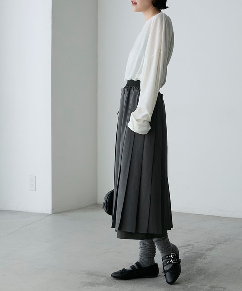 forksy.(フォルクシー)の「【forksy.】ダブルベルトリボンバレエシューズ(バレエシューズ・レディース・シルバー/ブラック/ベージュ・LL/L/M/S)」の12枚目の写真