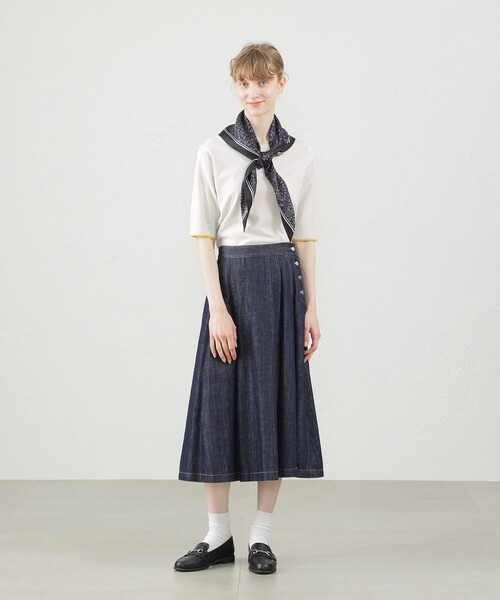 【セール】カフスラインハーフスリーブニット（ニット/セーター）｜MACKINTOSH PHILOSOPHY（マッキントッシュ フィロソフィー）