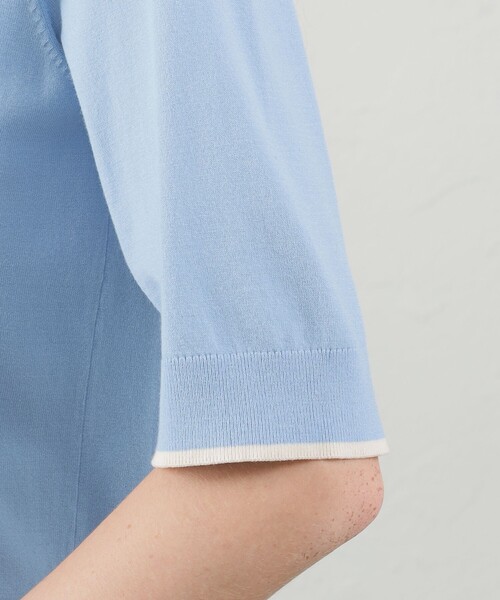 【セール】カフスラインハーフスリーブニット（ニット/セーター）｜MACKINTOSH PHILOSOPHY（マッキントッシュ フィロソフィー）