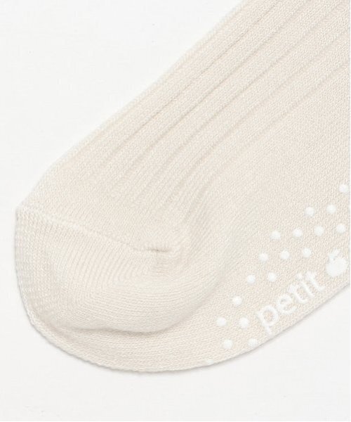 petit main（プティマイン）の「リボンオーバーニーソックス（ソックス/靴下・キッズ・ブラック/オフホワイト/グレー・S/M/L）」の17枚目の写真