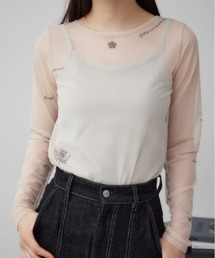 AZUL by moussy | MARY QUANT×AZUL　シアータトゥートップス(Tシャツ/カットソー)