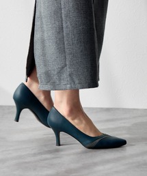 卑弥呼（ヒミコ）の「【Made in Japan】【撥水】 切替デザインポインテッドトゥパンプス/643303（パンプス）」