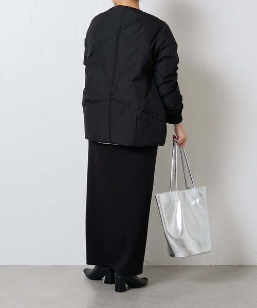 セール】ノーカラーダウンコート/WEB限定（ダウンジャケット/コート