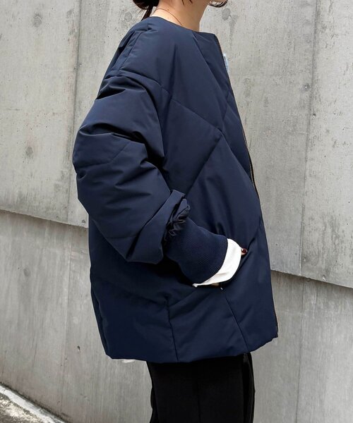 COLLAGE GALLARDAGALANTE ダウンジャケット COLLAGE GALLARDAGALANTE ノーカラーダウンジャケット - メルカリ