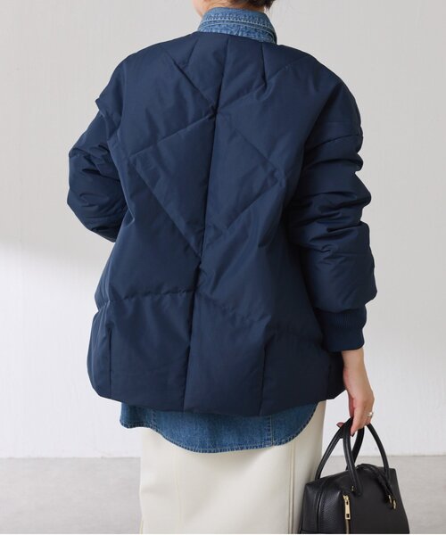 ノーカラーダウンコート（ダウンジャケット/コート）｜COLLAGE