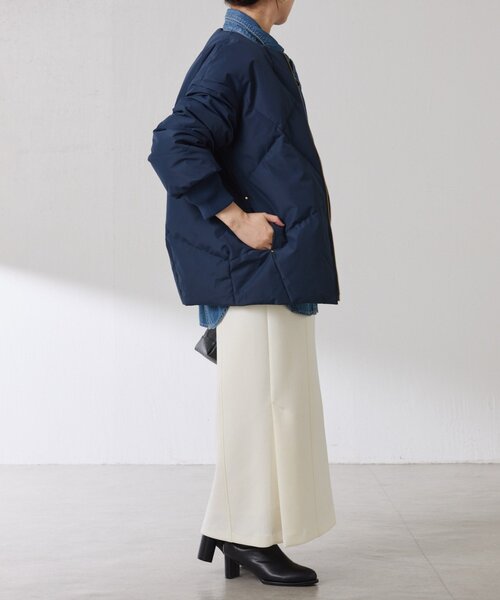 セール】ノーカラーダウンコート（ダウンジャケット/コート）｜COLLAGE
