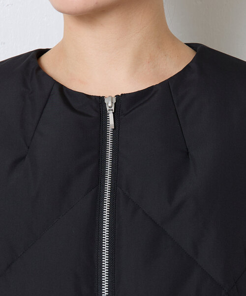 ノーカラーダウンコート（ダウンジャケット/コート）｜COLLAGE