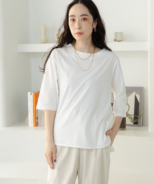 studio CLIP（スタディオクリップ）の「アソートハーフスリーブTシャツ（Tシャツ/カットソー・レディース・オフホワイト/その他1/その他2/スモーク・MEDIUM/LARGE）」の2枚目の写真