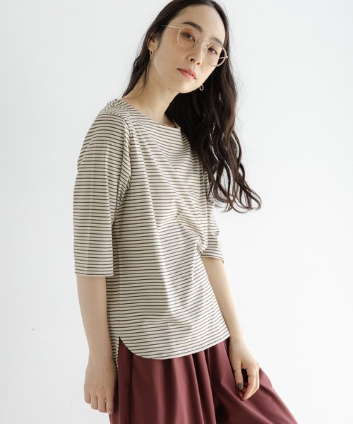 studio CLIP（スタディオクリップ）の「アソートハーフスリーブTシャツ（Tシャツ/カットソー・レディース・オフホワイト/その他1/その他2/スモーク・MEDIUM/LARGE）」の6枚目の写真