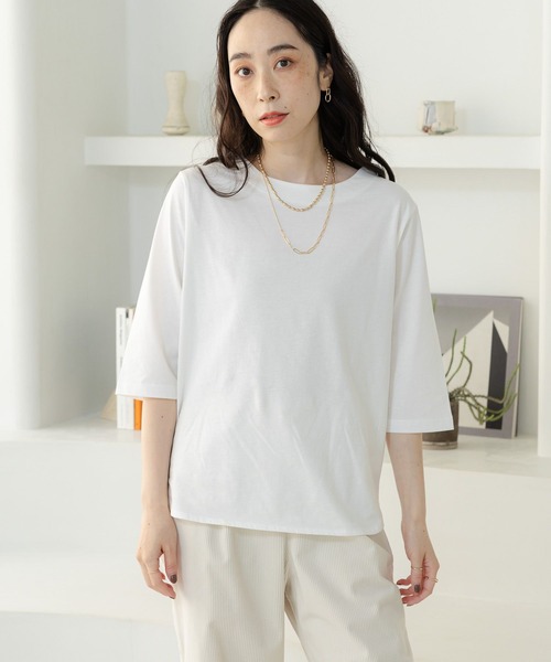 studio CLIP（スタディオクリップ）の「アソートハーフスリーブTシャツ（Tシャツ/カットソー・レディース・オフホワイト/その他1/その他2/スモーク・MEDIUM/LARGE）」の10枚目の写真