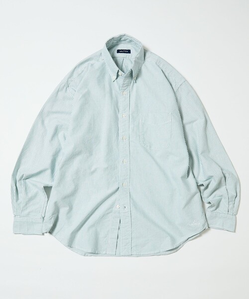NAUTICA（ノーティカ）の「NAUTICA/ノーティカ Oxford L/S Shirts/オックスフォード ロングスリーブシャツ（シャツ/ブラウス・メンズ・オフホワイト/ブルー/グリーン/サックスブルー・MEDIUM/X-LARGE/LARGE）」の12枚目の写真