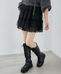 MAJESTIC LEGON | チュールレースミニスカパン(その他パンツ)